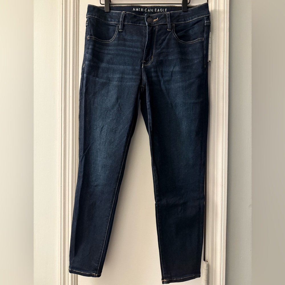 American Eagle Outfitters Women's Deep Indigo Jegging sz 12S